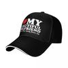 Baseball Caps I Love My Girlfriend Funny Boyfriend Fans Gifts Graphic FeUnisex Unisex Outdoor Summer Hats