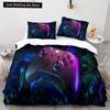 Game King Queen Duvet Cover 3D Black Game Handle Bedding Set for Kids Teens Boys Man Gamer Bedroom Decor Quilt Cover Pillowcase