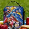 Mega Man Lunch Bag For Unisex Print Lunch Box Retro Office Cooler Bag Portable Insulated Oxford Thermal Tote Handbags
