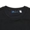Fila Blue Solid Knit Crew Neck Drop Shoulder Pullover Sweatshirt Men sweatshirt Black F11M612213F-BK