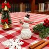 Weihnachtsmütze Schneemann Skulptur Dekorationen Heimdeko