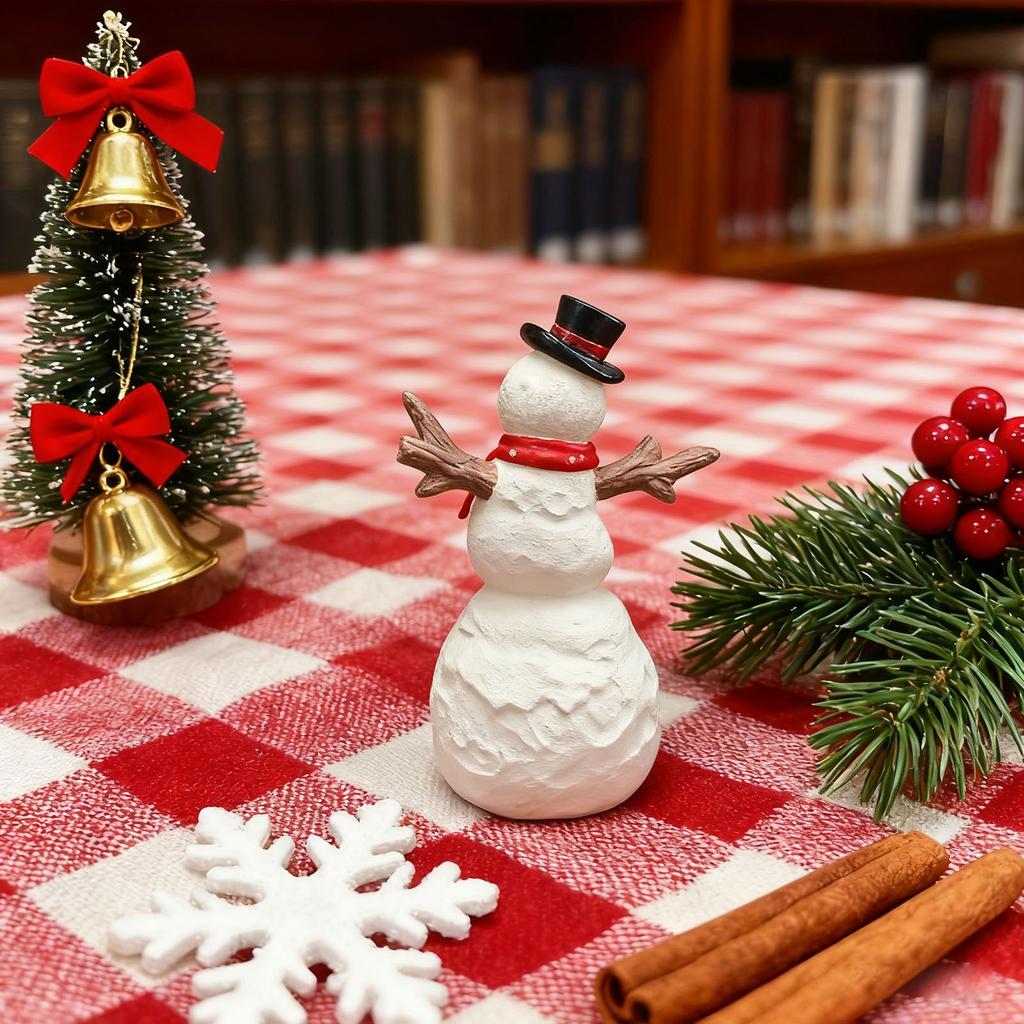 Weihnachtsmütze Schneemann Skulptur Dekorationen Heimdeko