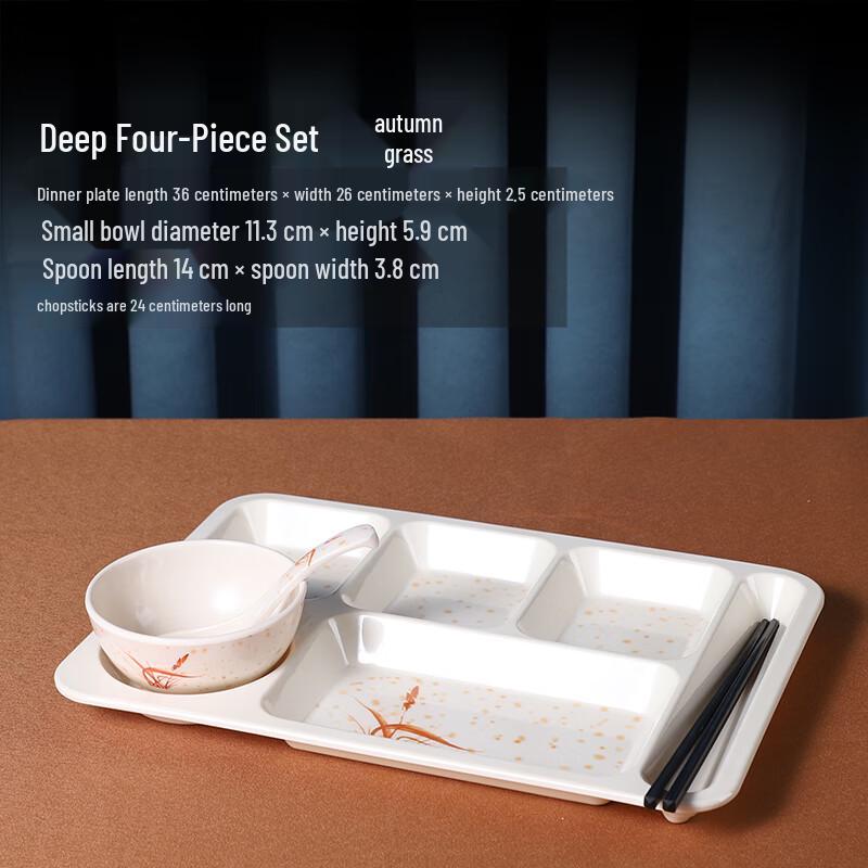 Melamine Divided Serving Tray