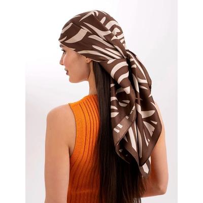 Neues Damen-Schal aus weichem Satin Mode Tierstreifen Print Quadratischer Schal Damen Twill Schal Wickeltuch Hijab Kopftuch 90*90CM