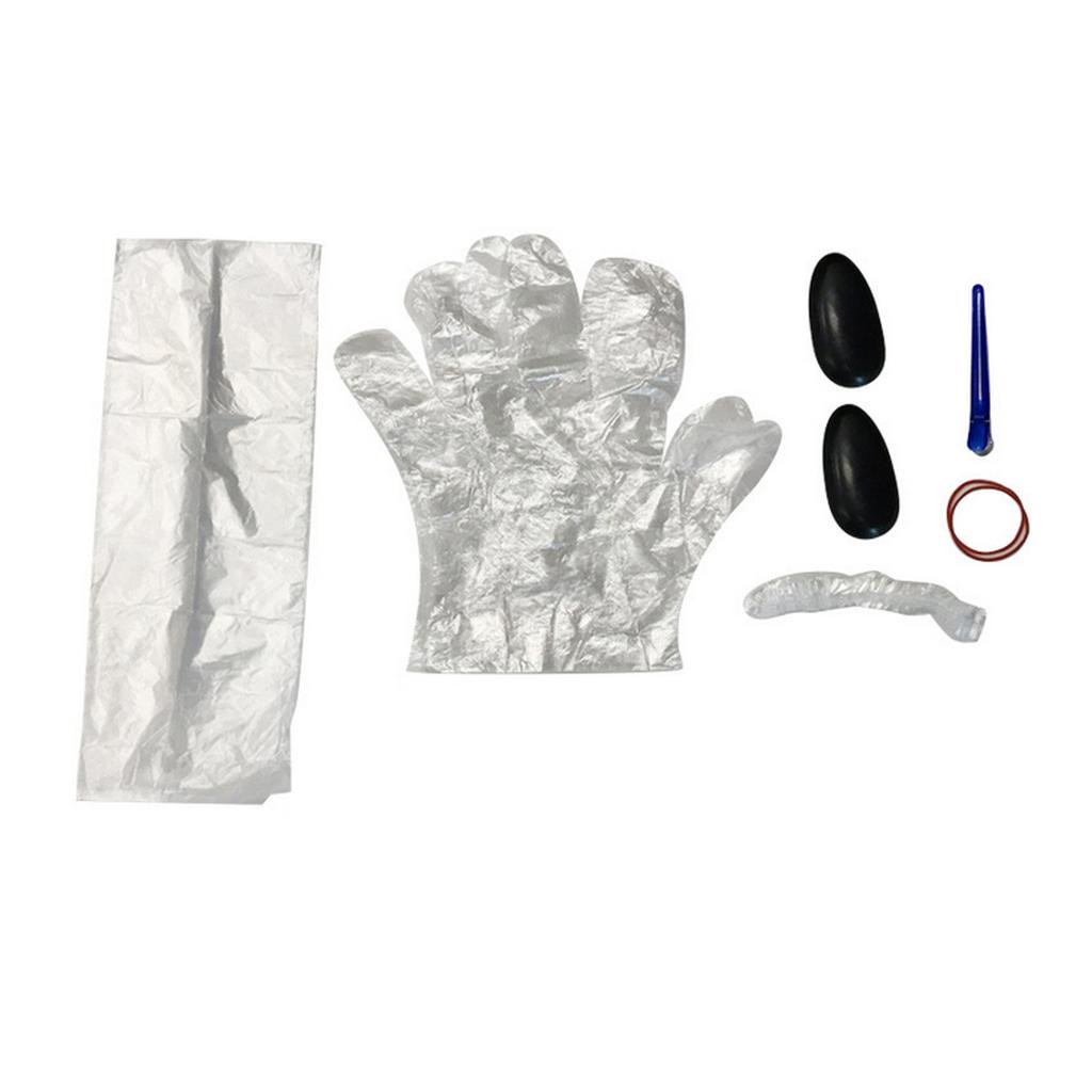 6pcs Mixing Dye Kit Hair Dyeing Ear Covers Gloves Salon Cape for Home & Salon Use