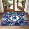 Chelsea FC Design Crystal Velvet Rug Soft Decorative Mat for Bedroom Entrance