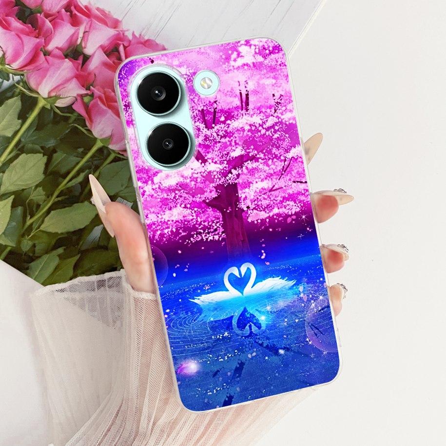 Case For Xiaomi Poco X8 Pro Max Cover Popular Flower Soft Silicone Transparent TPU Bumper For Xiaomi Poco X8 Pro X8ProMax Fundas