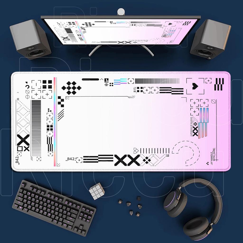 Cartoon Mouse Pad Pink CSGO Print Stream Gamer Mousepad 400x900mm Antislip Keyboard Mouse Mats Rubber Deskmat Gaming Accessories