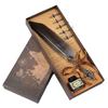 Map Creative Pen Gift Box Crown Quill Set Retro Metal Pen Pen Gift Pen
