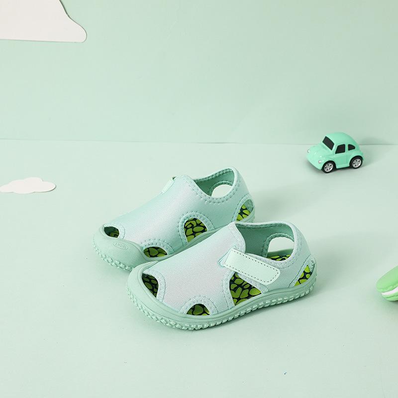 

Summer Children Sandals Boys Breathable Beach Sports Shoes Girls Fashion Mint Green Cool Sandals Baby Soft Functional Shoes 24