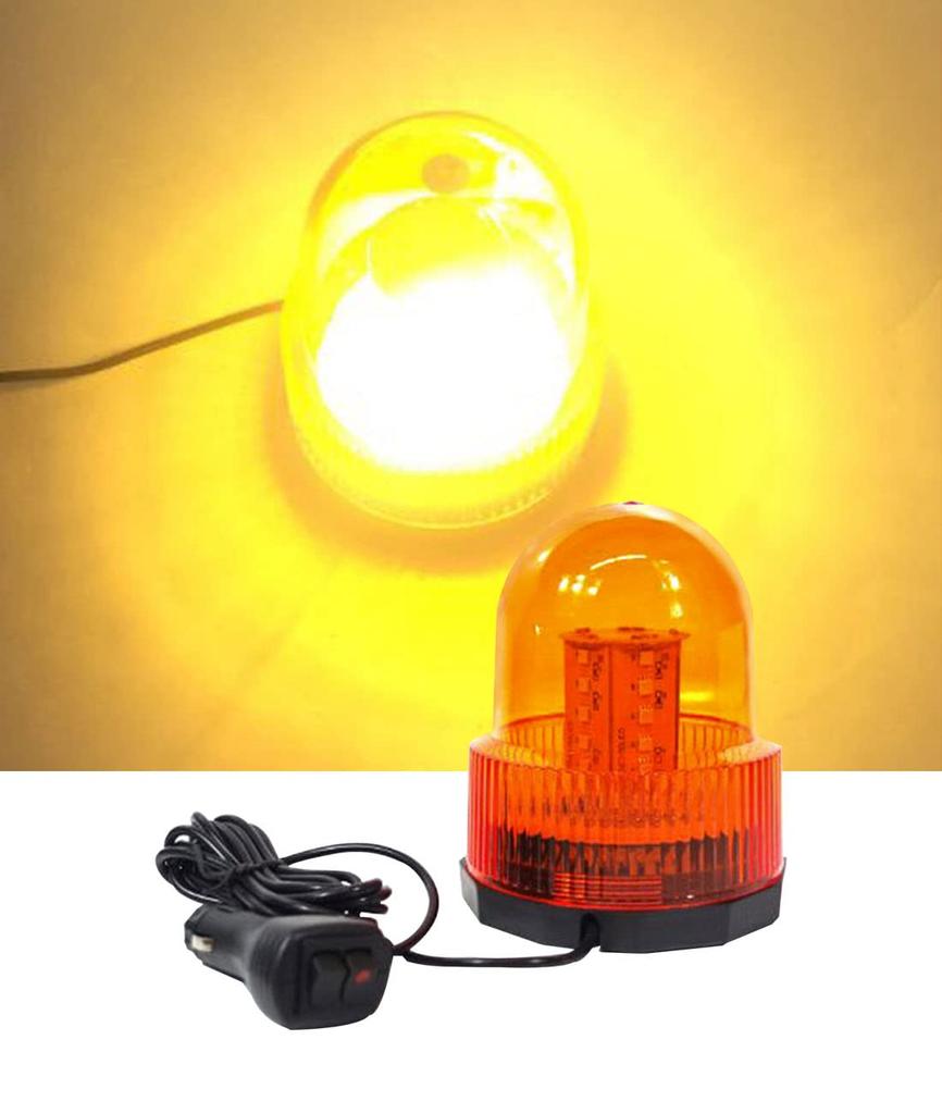 WANCHIY Rotating Yellow 30 3m Extension Warning Emergency Signal Construction Police Car Light Beacon, (Rotating/Flashing), Magnetic, 12V/24V, LEDs,
