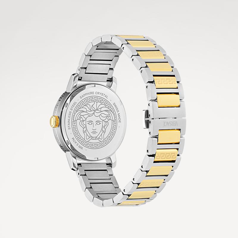 Versace V Helix Bracelet Watch Two-Tone Men Watches Gold VE9G00324
