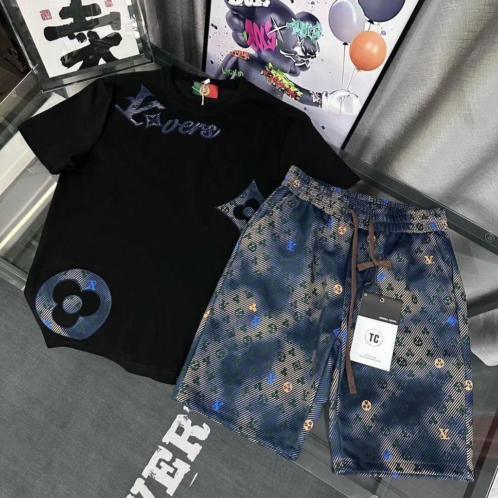 T-shirt décontracté à manches courtes en coton jacquard pour homme - Été 2026