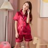 Sleeve Children Short Pajamas Set Summer Clothing Polyester Material Color Solid