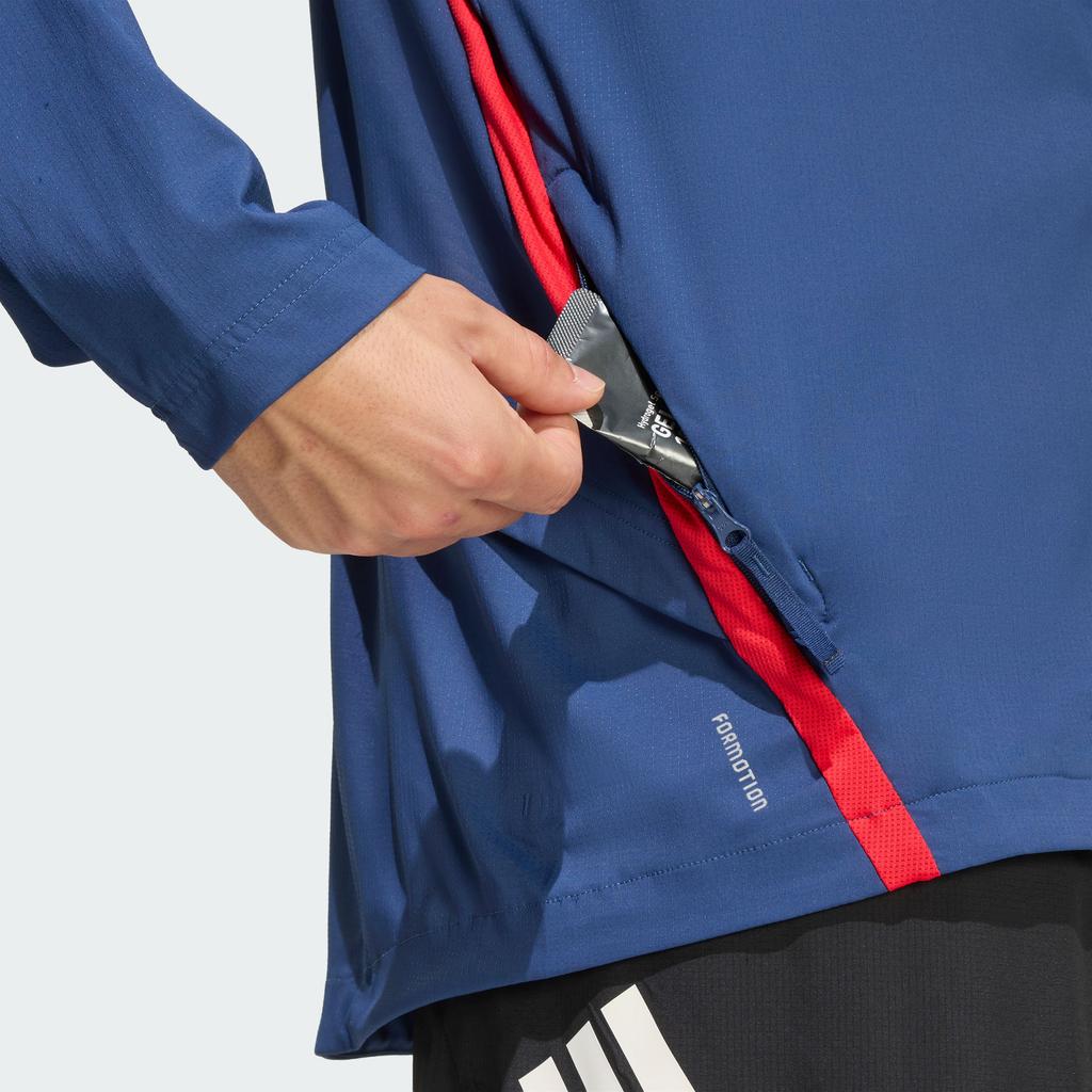 adidas FW25 ADI365 Formotion Breathable Moisture-Wicking Stand Collar Sports Zip Long Sleeve Running Jacket Men Jackets KA8725