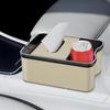 Car Console Organizer Car Organizer Tissue Holder USB Rechargeable Storage Organizer With Ambient Light Tissue Box Cell Phone