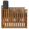 Outdoor Sofa Solid Acacia Wood and Polyester