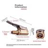 Brass Locking Nozzle Tire Air Chuck Clip Adapter - Automotive Grade For Efficient Inflation