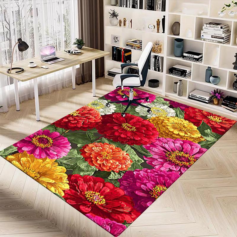 1PC Floral Pattern Extra Large Non-Slip Floor carpet, Office, family, bedroom, Studio - Large Area RugJ0340
