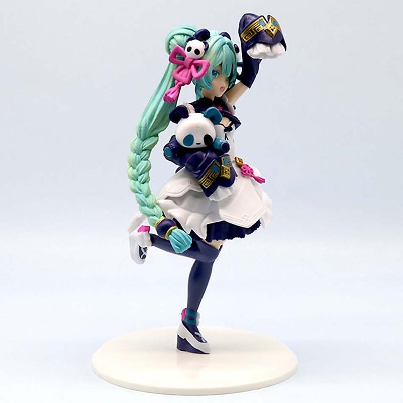 15CM Anime Hatsune Miku X Cinnamoroll Figure Anime Peripheral Collectible Models Decorative Decorations Children Kawaii Gift