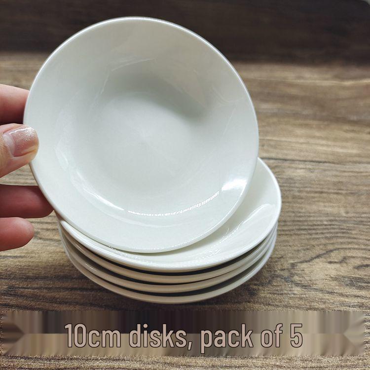 

White Porcelain Chinese Painting Palette and Ink Mixing Dish - Scholar s Calligraphy & Art Tool, Bone China Multipurpose Plate