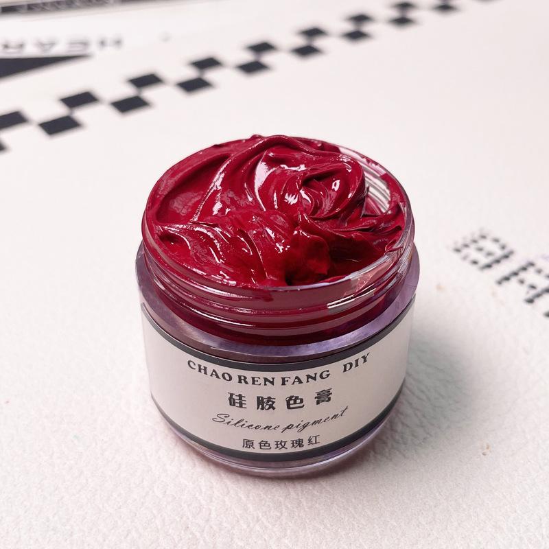 30g Liquid Silicone Color Paste Oily Cream Color Paste Macaron Paint DIY Pinch Glue AB Silicone Color