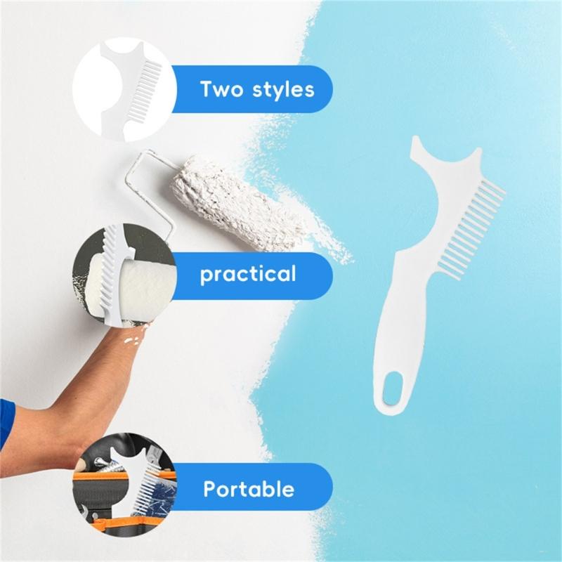 Strong Plastic Paint Scraper for Artist Brushes and Painting Rolling Hanging Design