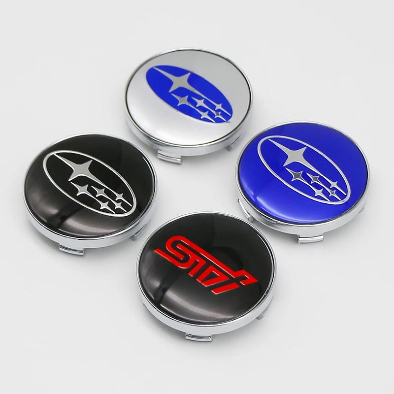 4PCS 60mm Car Wheel Center Covers Tire Hub Caps Emblem for Subaru XV WRC WRX BRZ FORESTER TRIBECA IMPREZA LEGACY OUTBACK STI X777