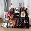 Album Rapper Juice Wrld 999 Decke Poster Kunst Gedruckte Flanelldecke Weiche Tagesdecke Sofa Wärmende Abdeckung Geschenk für Musikfans