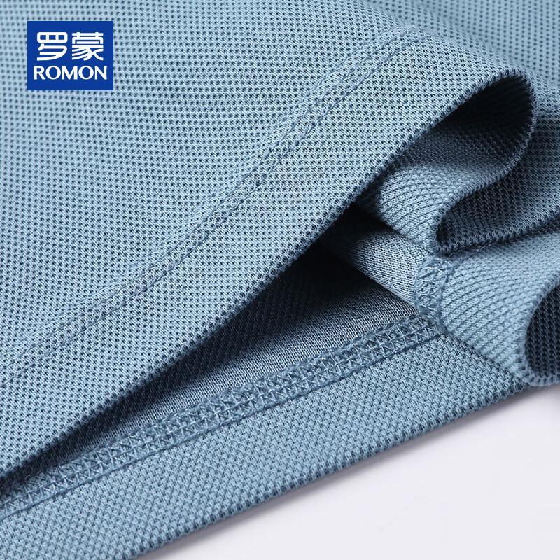 ROMON Men's Cooling Mercerized Cotton Polo Shirt