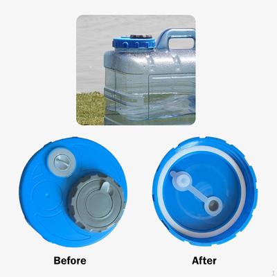 Water Cover Portable Threaded Double Lid Leakproof for Garden Transportation Tank Hiking Juice