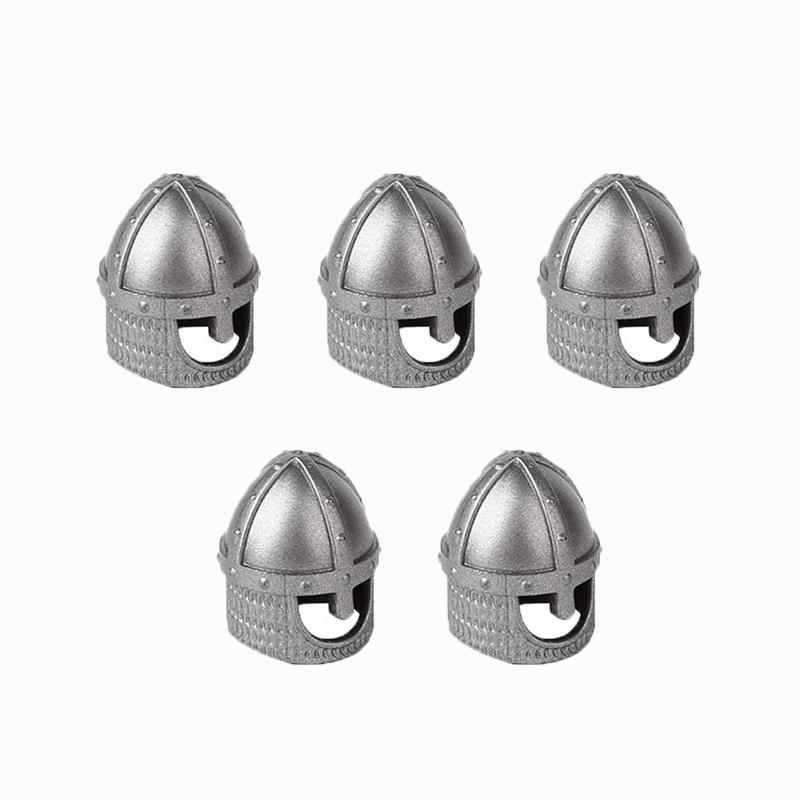 MOC Vojenské Středověké Stavební Bloky Voják Hrad Rytíři Figurky Dárky Zbraně Křížová výprava Helmy Koruna Kopí Mini Kostky QT012