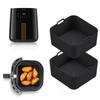 17cm Forma de Silicone para Air Fryer Reutilizável Compatibilidade Forro para Air Fryer Acessórios de Cozinha Cesta para Pizza Frango Frito