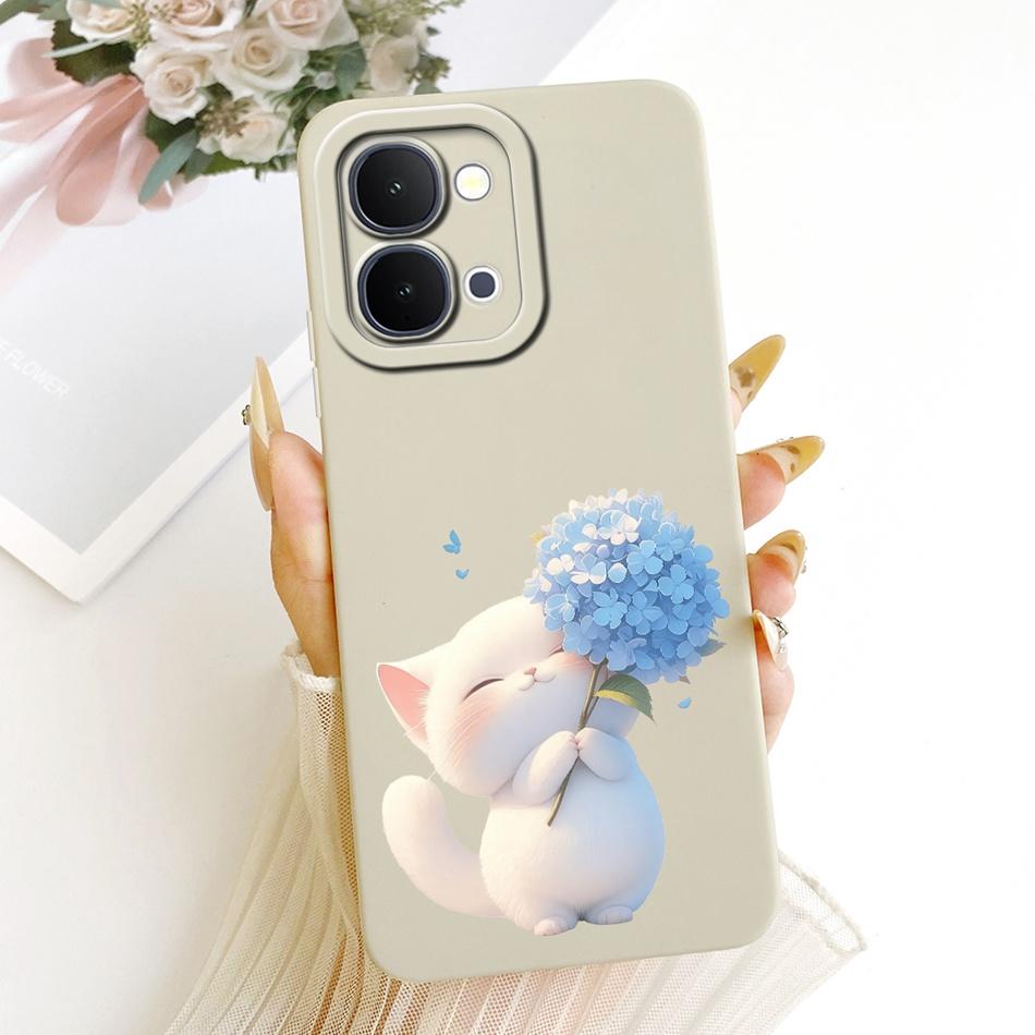 For Vivo Y31d Y51 Pro Y500i Cute Cat Flower Cartoon Phone Case For Vivo Y31D Y51Pro Y500i Soft Silicone Covers Bumpers