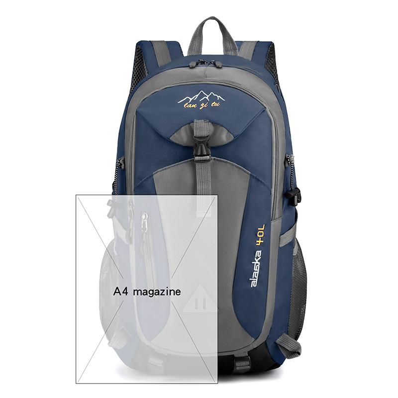 Fashion Portable 40L Outdoor Travel Bag Large Capacity Hiking Casual Backpack