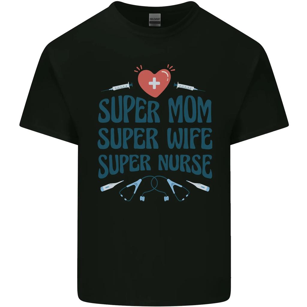 Super Mom Wife Nurse Mothers Day Gift Kids T-Shirt Childrens