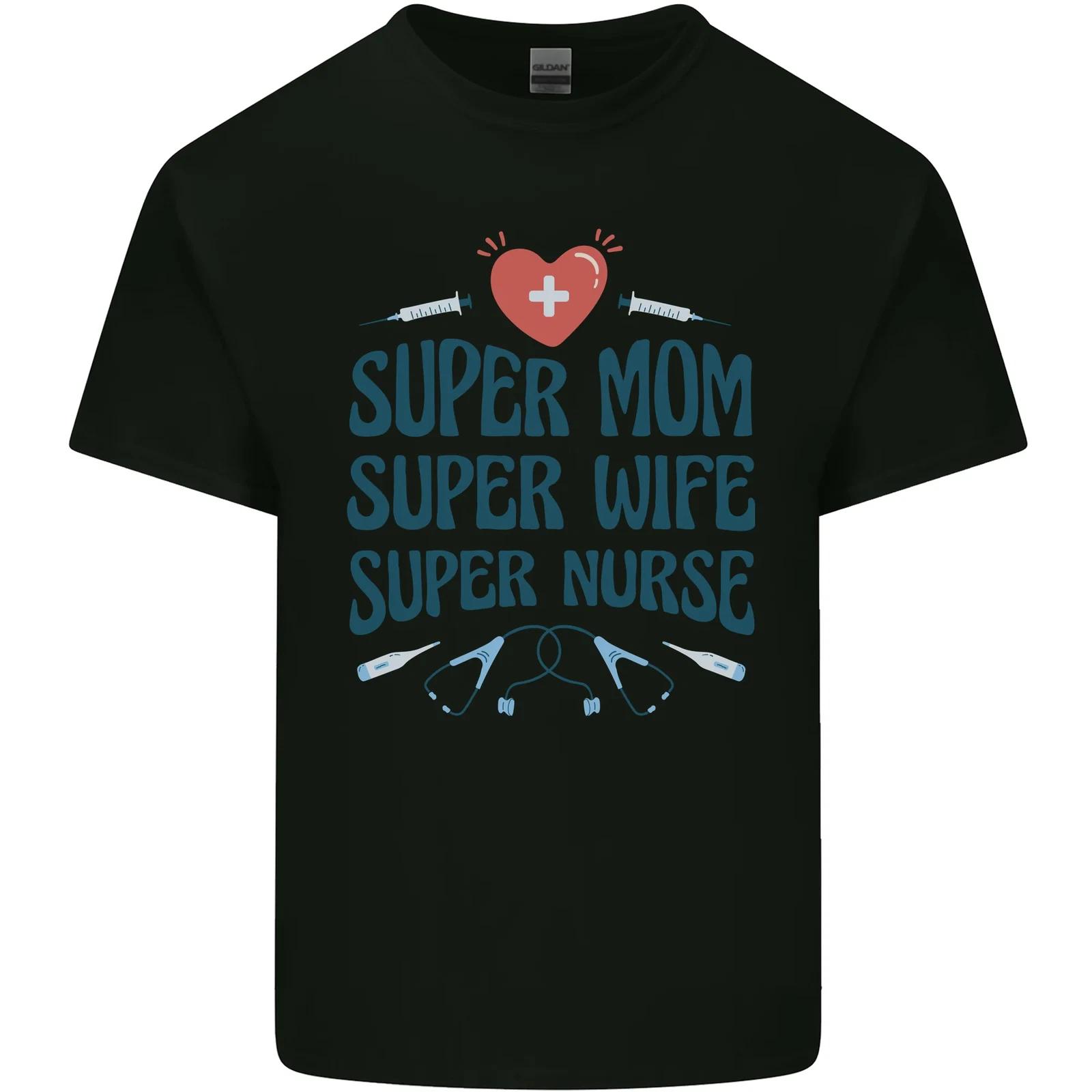 Super Mom Wife Nurse Mothers Day Gift Kids T-Shirt Childrens S