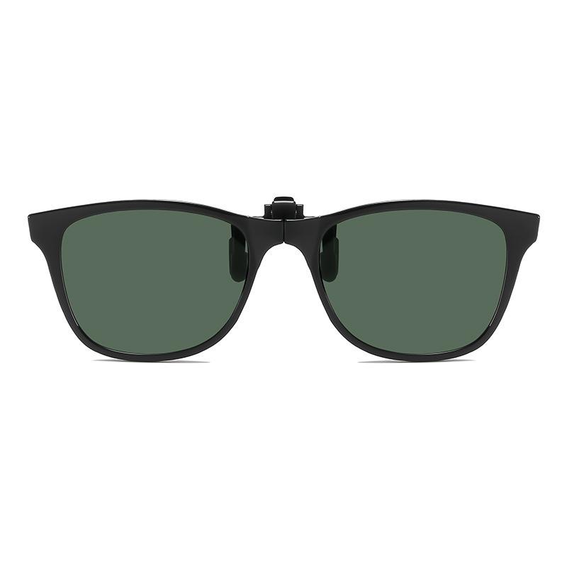 

2025 UV400 Protection Ultra-Light Fashion Portable Sunglasses Men UV400 Foldable Flip Clip-On Women s зелений