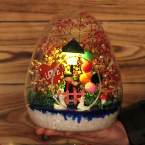 

Пусть наша любовь никогда не закончится Светящийся террариум из яиц