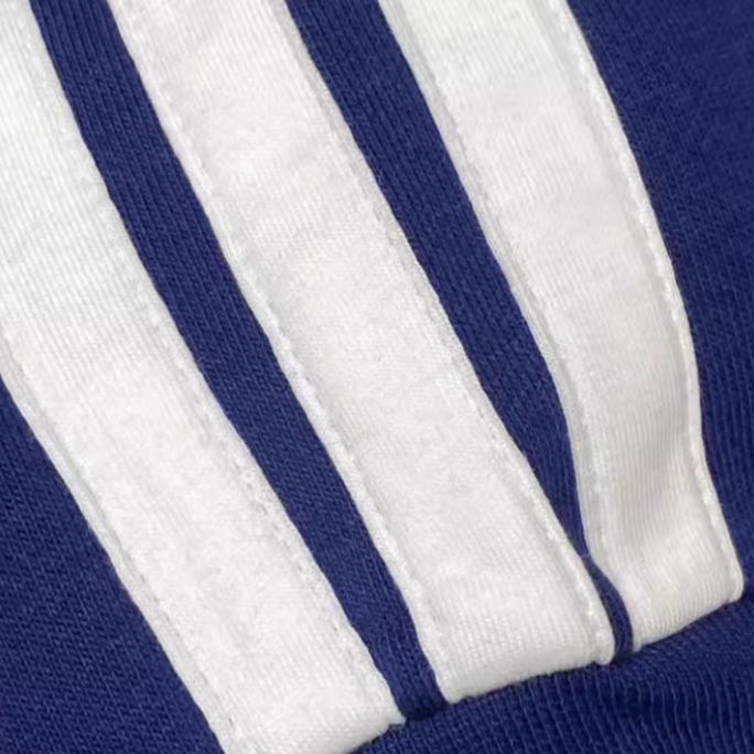 Adidas Comfortable Casual Versatile Hooded Long Sleeve Sweatshirt Men Sweatshirt Blue JV6502