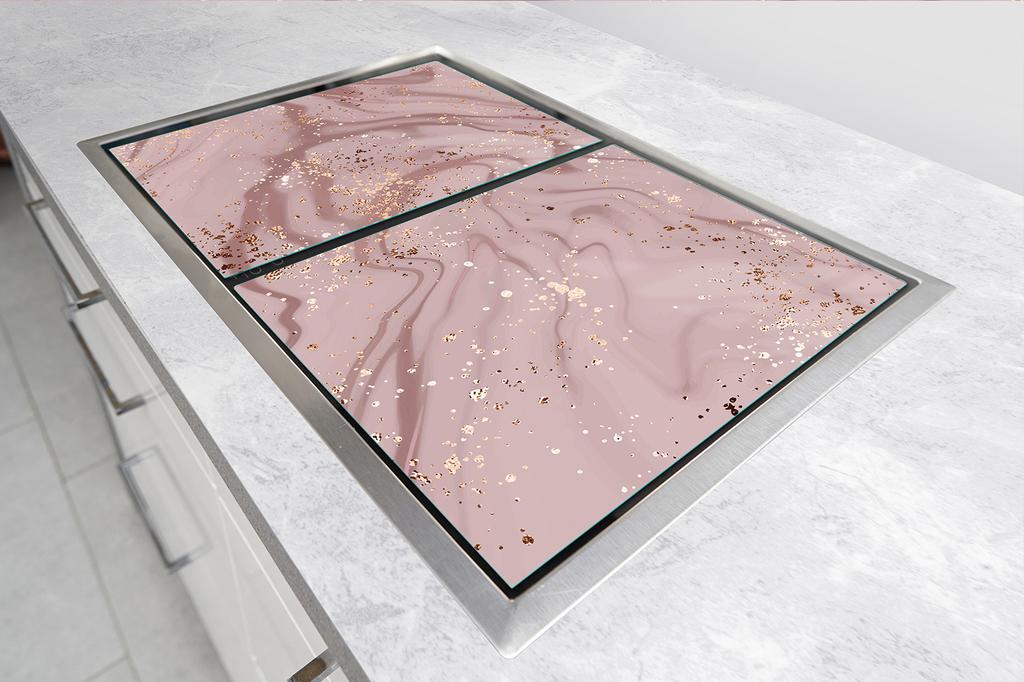 SZKLANA PŁYTA OCHRONNA NA KUCHENKĘ 90x52 MARMUR