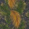 3D American Rural Palm Leaves Wallpaper Bedroom Living Room TV Sofa Background Wallpaper Retro