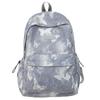 Women's Butterfly Printed Backpack Corduroy Student School Bag Large Capacity Class Backpack