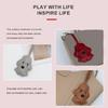 Multipurpose Elegant Dog Themed Sturdy PU Leather Keyring Fashion Accessory for Car Bags and Personalize Styles