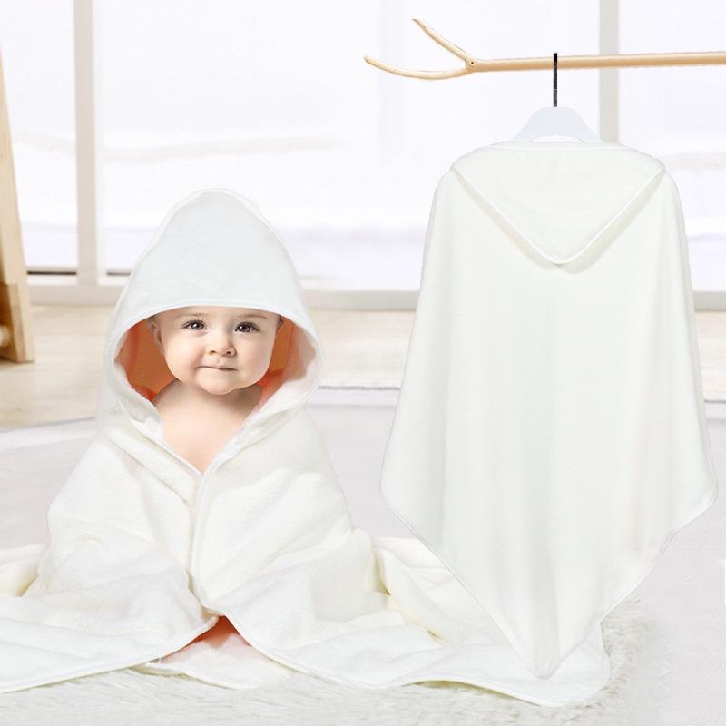 Newborn Cartoon Hooded Swaddle Blanket - Absorbent Coral Fleece for Spring & Autumn