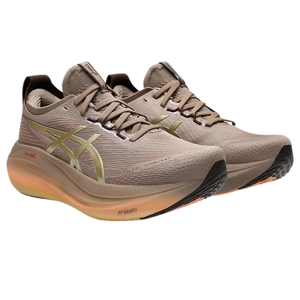 Asics Gel Nimbus 27 Luxe Unisexové tenisky Hnědá Taupe-Šedá 1011C030-020