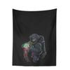 Space Skateboarding Astronaut Tapestry  Unique Cosmic Design Perfect for Bedroom Decor Large Wall Hanging Artwork