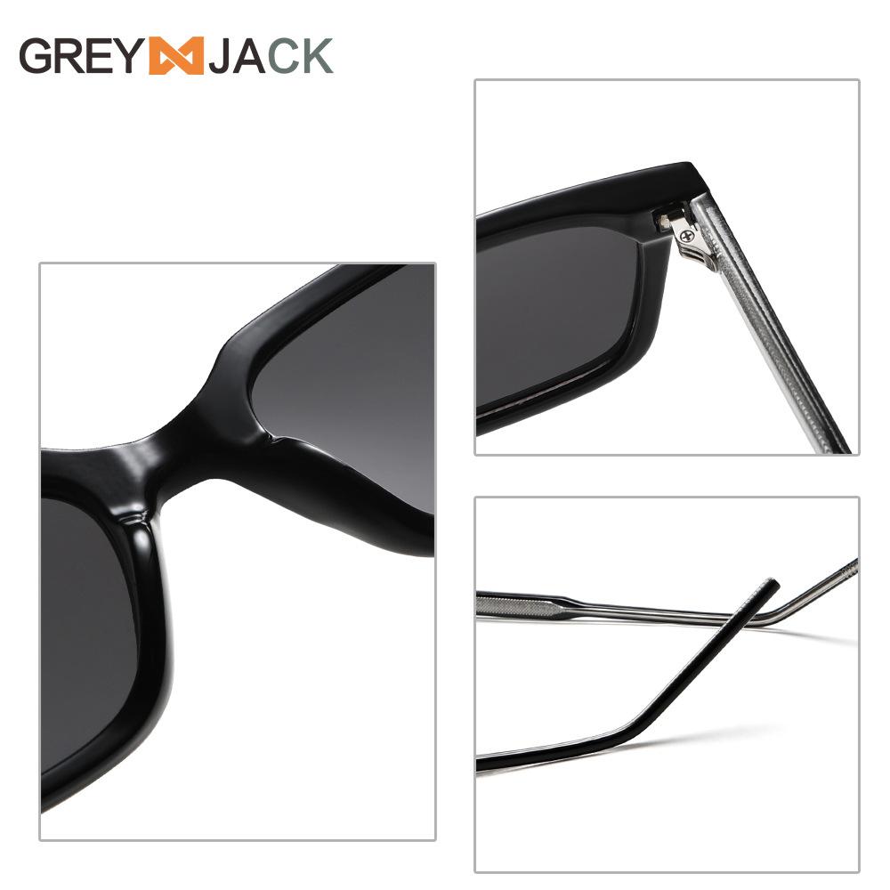 European and American new polarized sunglasses men's GM sunglasses women's high-end face small CP ferrule leg sunglasses