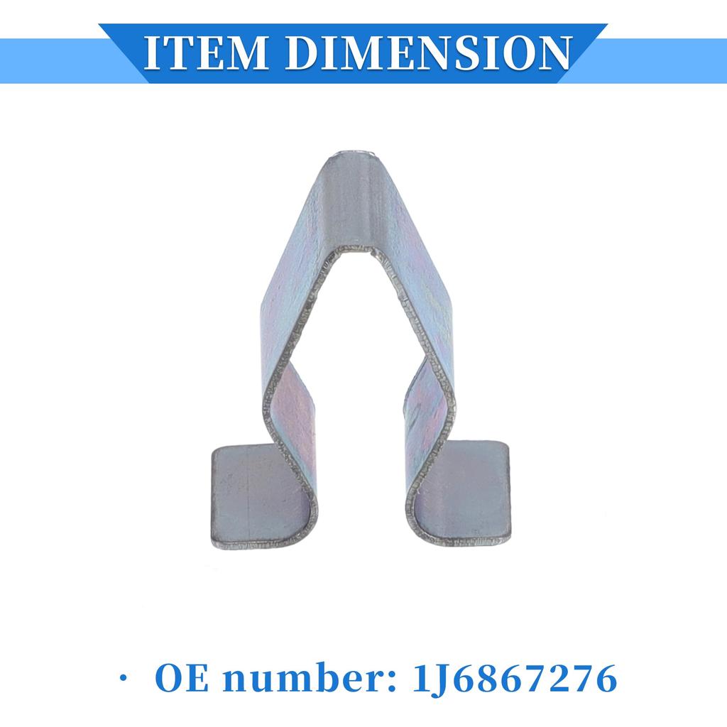 VekAuto 30pcs Liftgate Door Panel Trim Retainer Clip Durable Silver Tone Multi-Purpose Car Trim