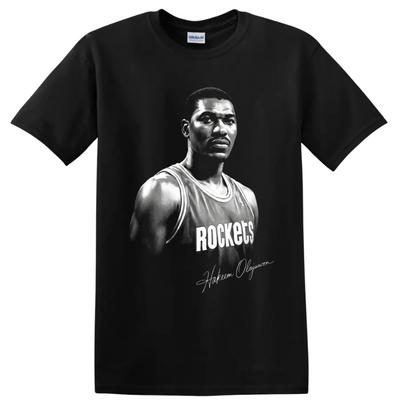 Hakeem Olajuwon Basketbalové tričko Houston Rockets Číslo 34 Portrétové tričko Darček